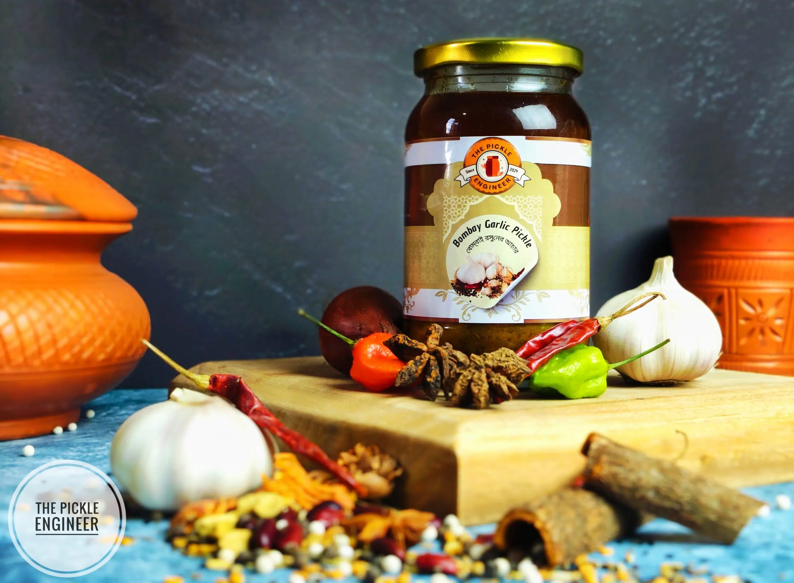 Bombay Garlic Pickle-বোম্বাই রসুনের আচার (৪০০ গ্রাম)